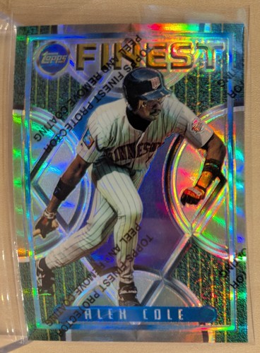 1995 Topps Finest Alex Cole #139 card