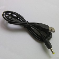 DC 4.0 x 1.7mm Female To USB Type A Male Adapter Power Cable 100Cm Black