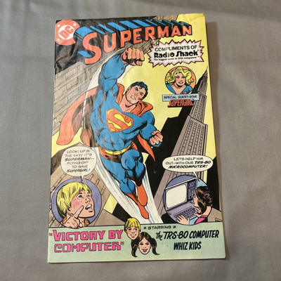 Superman: Victory By Computer Feat. Supergirl | RadioShack sponsored issue