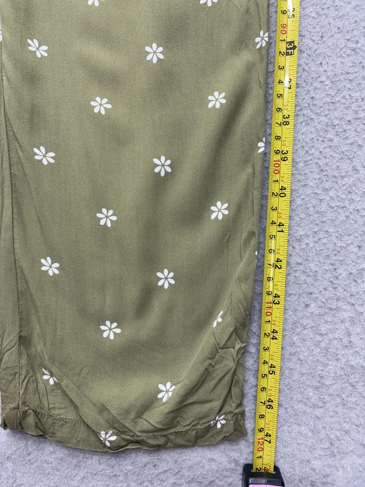 Mono J.Crew Crewcuts Niñas 10 Verde Calado Margarita Floral Volantes Correas Boho Foto 4 de 4