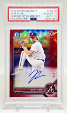 2022 Bowman Draft JR Ritchie 1st Prospect Red Refractor Auto /5 PSA 10 #CDA-JR