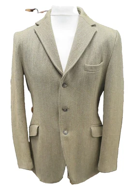 Chaqueta Caldene Kent Keepers Tweed Show marrón caballeros hombre talla 36" hacking caza - Imagen 1 de 2