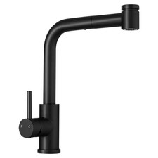 Single Handle Pull down Sprayer Kitchen Faucet, 11.8 in Pull Out Sprayer 360 Deg