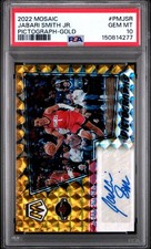 2022-23 Panini Mosaic Jabari Smith Jr. /10 PSA 10 POP 2 Gold Pictograph Auto RC
