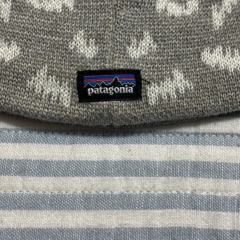 NUEVO CON ETIQUETAS Patagonia Bebé Animal Amigos Búho Gorro Gris 18-24 Meses Foto 3 de 4