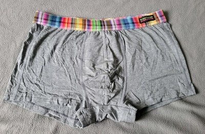 Bruno Banani 'Lazy Day' Mens Short Uni- Size M - Grey Colourful Check Band - NWT