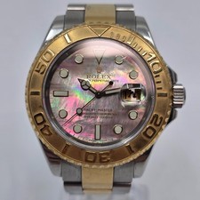 Rolex Yacht-Master 40mm 18K YG & Steel Tahitian MOP Dial 16623 Watch