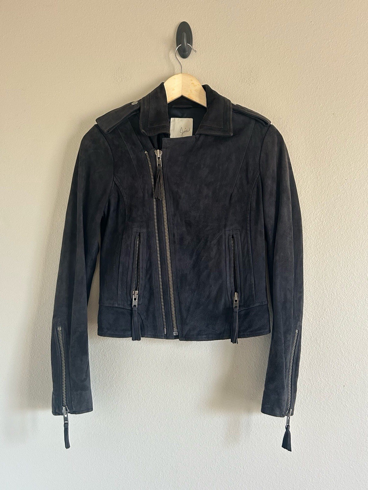 Joie Ailey Leather Suede Moto Jacket in Size XS $ 898.