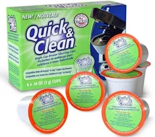 Quick & Clean [6-Pack] Keurig Cleaning Pods - K Cup Cleaner Pod For Keurig - 2.0