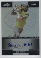 2016 Leaf US Army All-American Bowl Metal Auto 3/10 Simi Fehoko #88 Auto 3t2