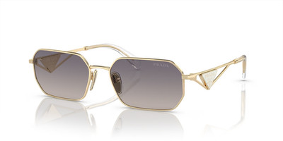 PRADA PR A51S ZVN30C Pale Gold Purple  Gradient Women's Sunglasses 58mm New