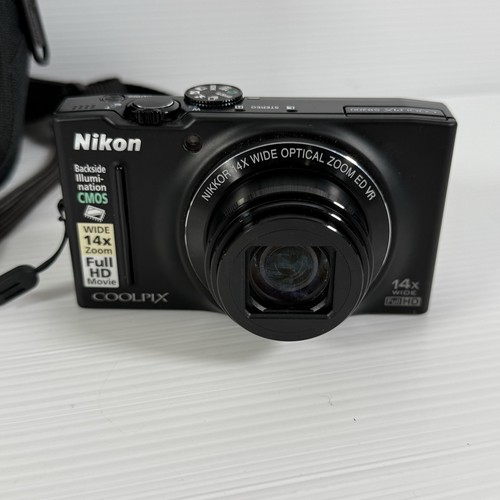 Used,Nikon COOLPIX S8200 16.1 MP CMOS Digital Camera with 14x Optical Zoom NIKKOR ED Glass Lens and Full HD 1080p Video