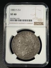 1883-S $1 Morgan Silver Dollar NGC XF 40