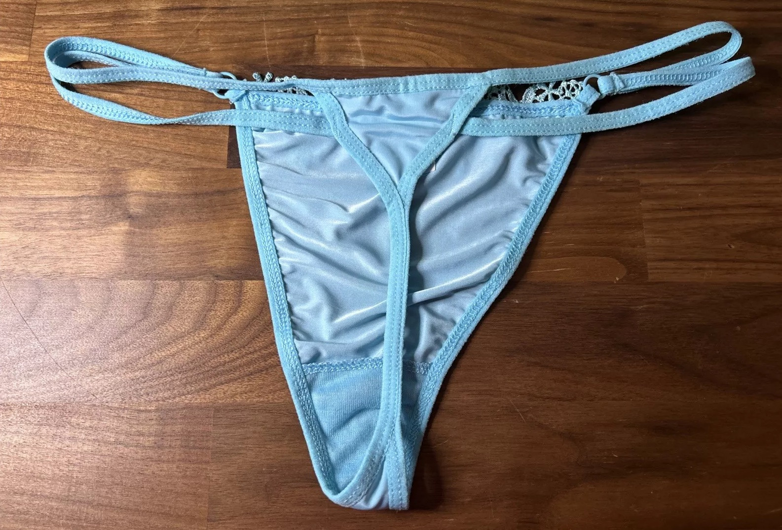 Second Skin Shiny Satin Double String Bikini Pant… - image 5