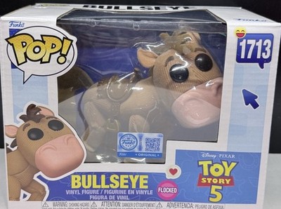 Funko POP! Disney Bullseye FLOCKED #1713 Exclusive Toy Story 5 Vinyl Figure NEW