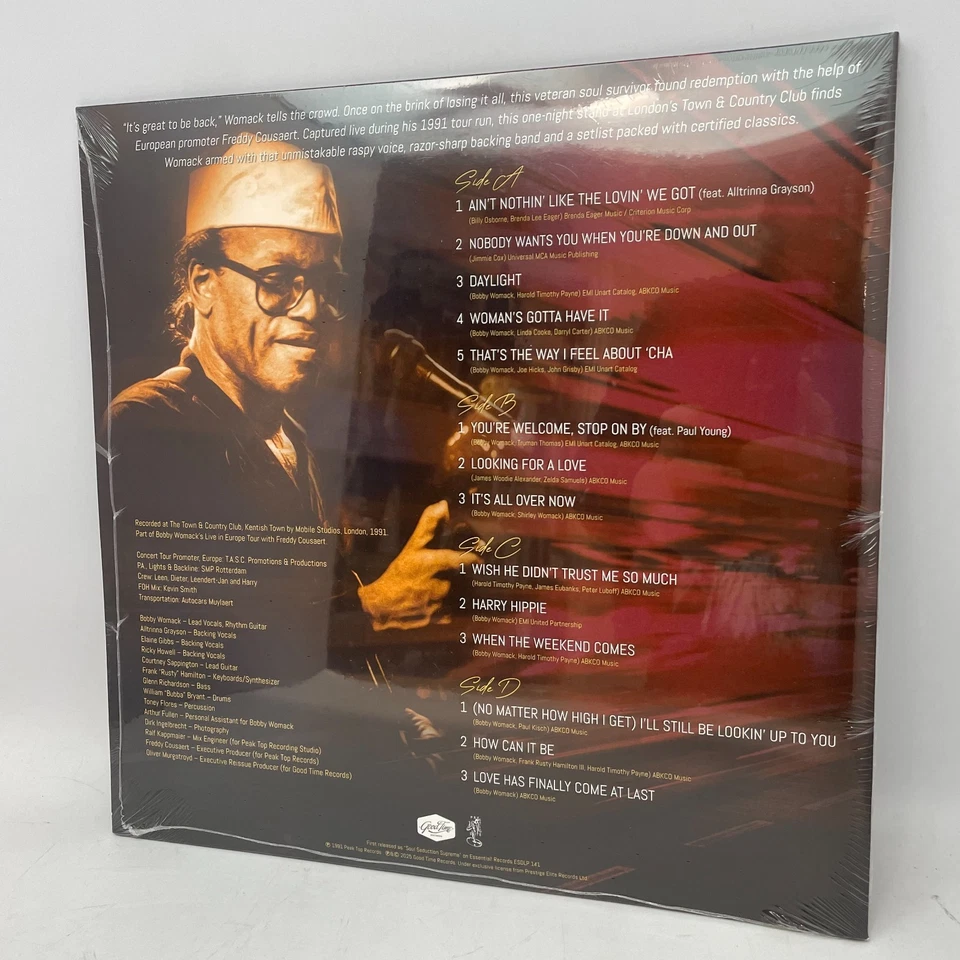Bobby Womack Live In London Vinyl 2xLP RSD 2025 Red Velvet Cake Color SEALED - Imagem 2 de 2