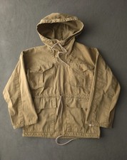 Vintage 90s The Kettle Creek Canvas Co. British Style Khaki Anorak Hiking Smock