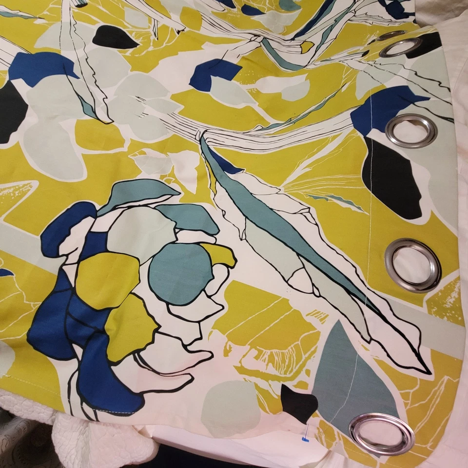 IKEA Janette Drapery Curtain Panel 58" Wide & Custom Cut to 75.5" Long - Image 2 of 4