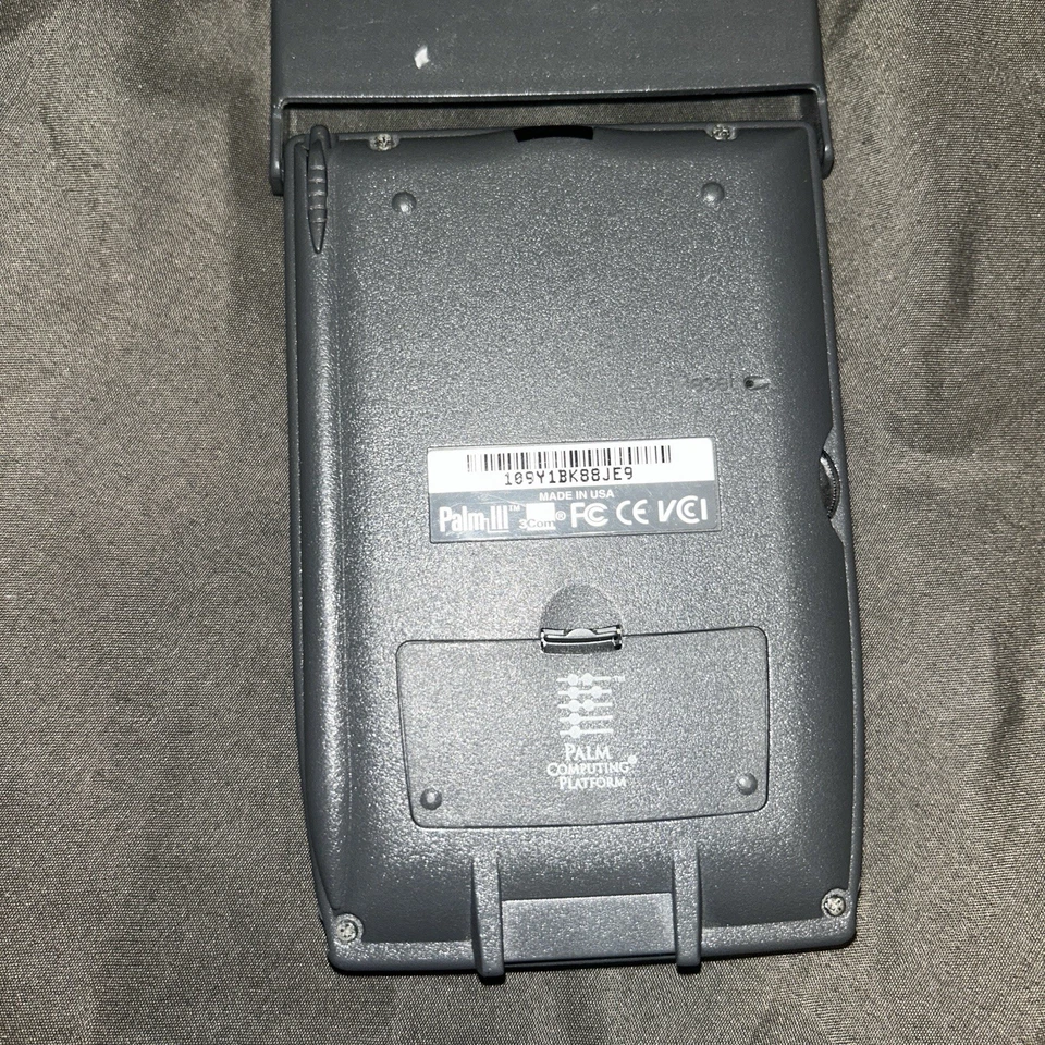 3Com Palm IIIe Translucent Classic PDA Vintage Computing TESTED WORKING W/ Stylu - Image 4 of 4
