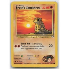 Brock's Sandshrew Unlimited Gym Heroes 72/132 Common HP Pokemon on eBay
