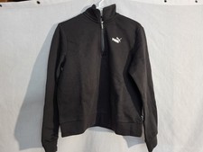 kids youth jacket puma large athletic training black