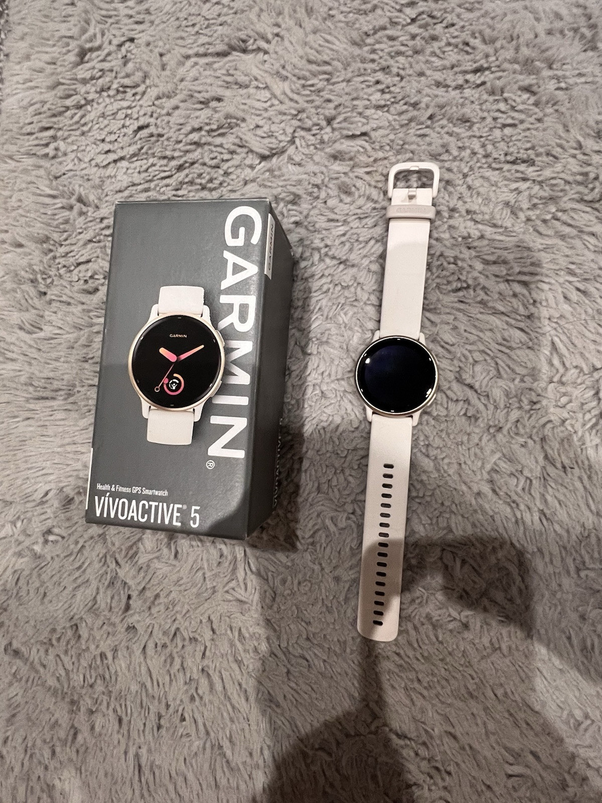 Garmin Vivoactive 5 Smart Watch - Ivory Cream Gold | eBay UK