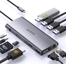 11-in-1 USB C Hub Multiport Adapter, USB C Docking Station with 4K HDMI, VGA 108