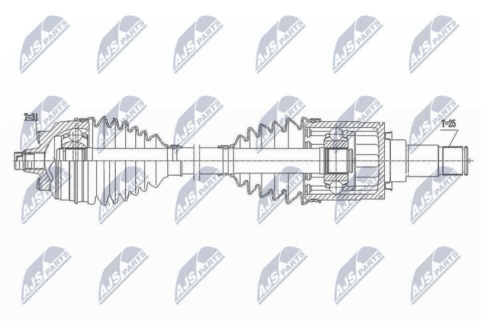 N.T.Y. NPW-BM-168.NTY Drive Shaft for BMW,MINI
