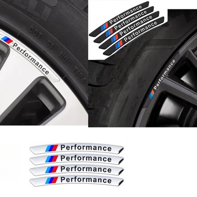 For BMW Performance Wheels Aluminum Sticker Badge Emblem M Power Sport 4x