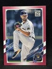 2021 Topps Update Series - Adrian Houser #US55 Mother's Day Hot Pink /50 .26-264