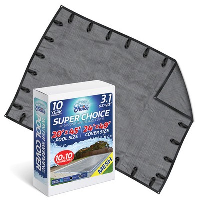 PoolCoverChoice Winter Swimming Pool Cover for 20 ft x 45 ft Rectangular Pool