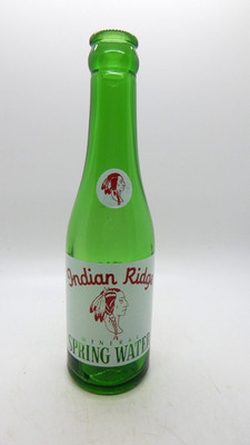 Indian Ridge Mineral Spring Water ACL 7 Ounce Bottle - Circa 1950