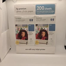 HP Premium Photo Paper 200 Sheets 4"X6" Glossy NEW SEALED IN BOX Q6561