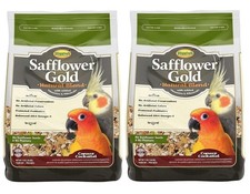2 Pack of Safflower Gold Natural Blend Conure and Cockatiel Food, 3 Pounds Each