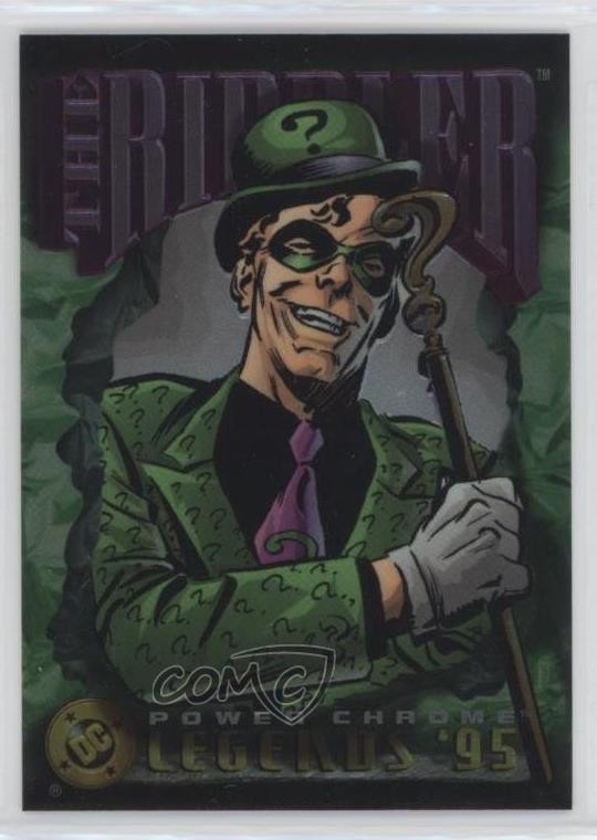 1995 SkyBox DC Legends Power Chrome The Riddler #91 8d4