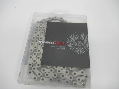 SRAM X01 Eagle Mountain Bicycle Chain 12 Speed Silver w/ Rainbow Link 126 L