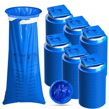 Medical Grade Emesis Bags, 1000ml Portable Leak-Resistant Vomit Bags, 150 Pack