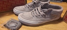 Vans Half Cab Pro 25th Anniversary Silver 9.5 Mens Suede Skate Shoes w/ Box...