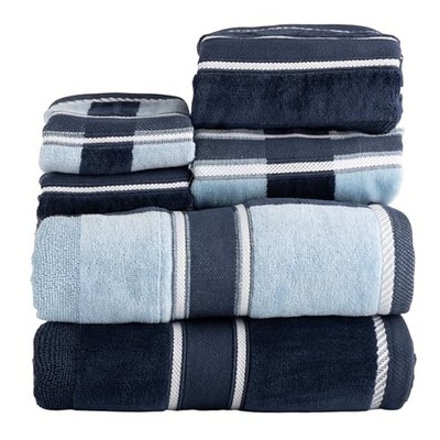 Lavish Home 6 Piece Bathroom Towels Set - 525 GSM 100% Cotton  Assorted Colors 