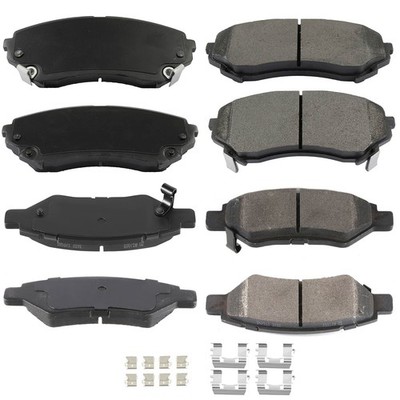 For Cadillac CTS 2010 2011 Base Luxury Premium Front Rear Ceramic Brake Pad 8pcs