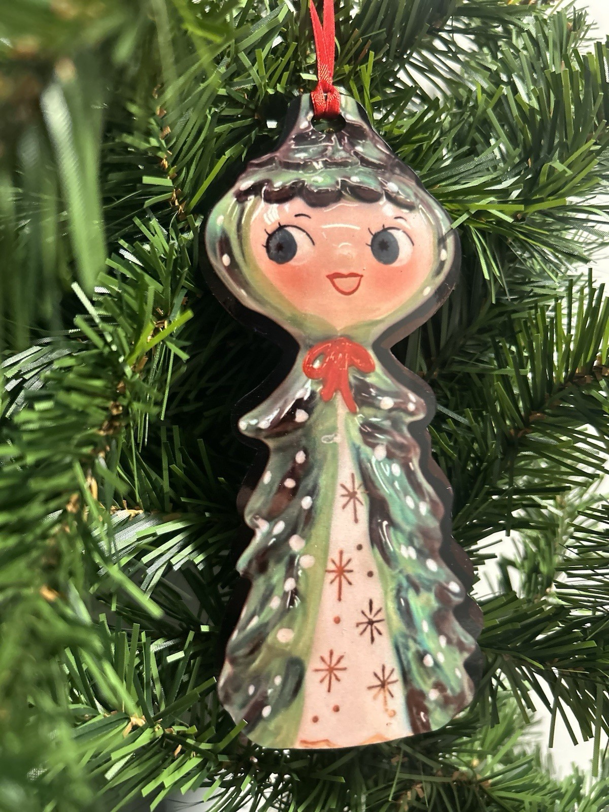 Holt Howard Inspired Tree Girl Ornament
