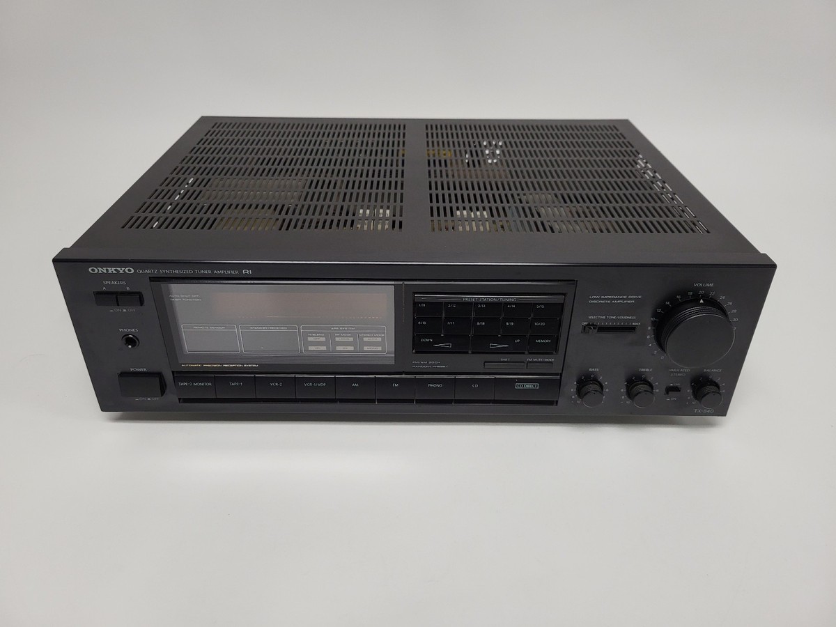 Vintage Onkyo TX-840 Stereo Tuner Amplifier (Tested) | eBay