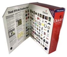 Click Art 125,000 Print Shop Deluxe Images Pak, 2 Users Catalog Guides , 9 CD  s