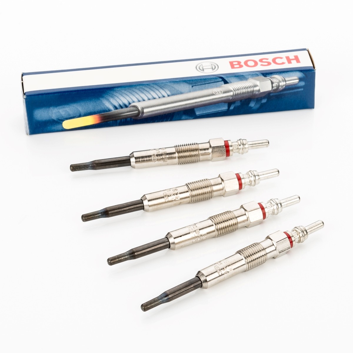 4x Glow Plug original BOSCH Duraterm for VW GOLF 5 V CADDY 3 III JETTA T5 TOURAN