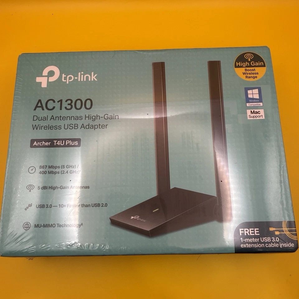 TP-Link Archer T4U Plus AC1300 Dual Antennas High-Gain Wireless USB Adapter - Image 2 of 4