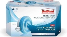 UniBond AERO 360° Moisture Absorber Neutral Refill Tab, Ultra-Absorbent 4 Pack