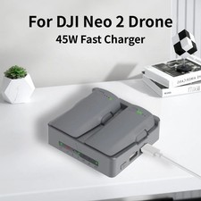 For DJI Neo 2 Drone Battery Fast Charging Station Two Way Charger Hub 45W USB-C