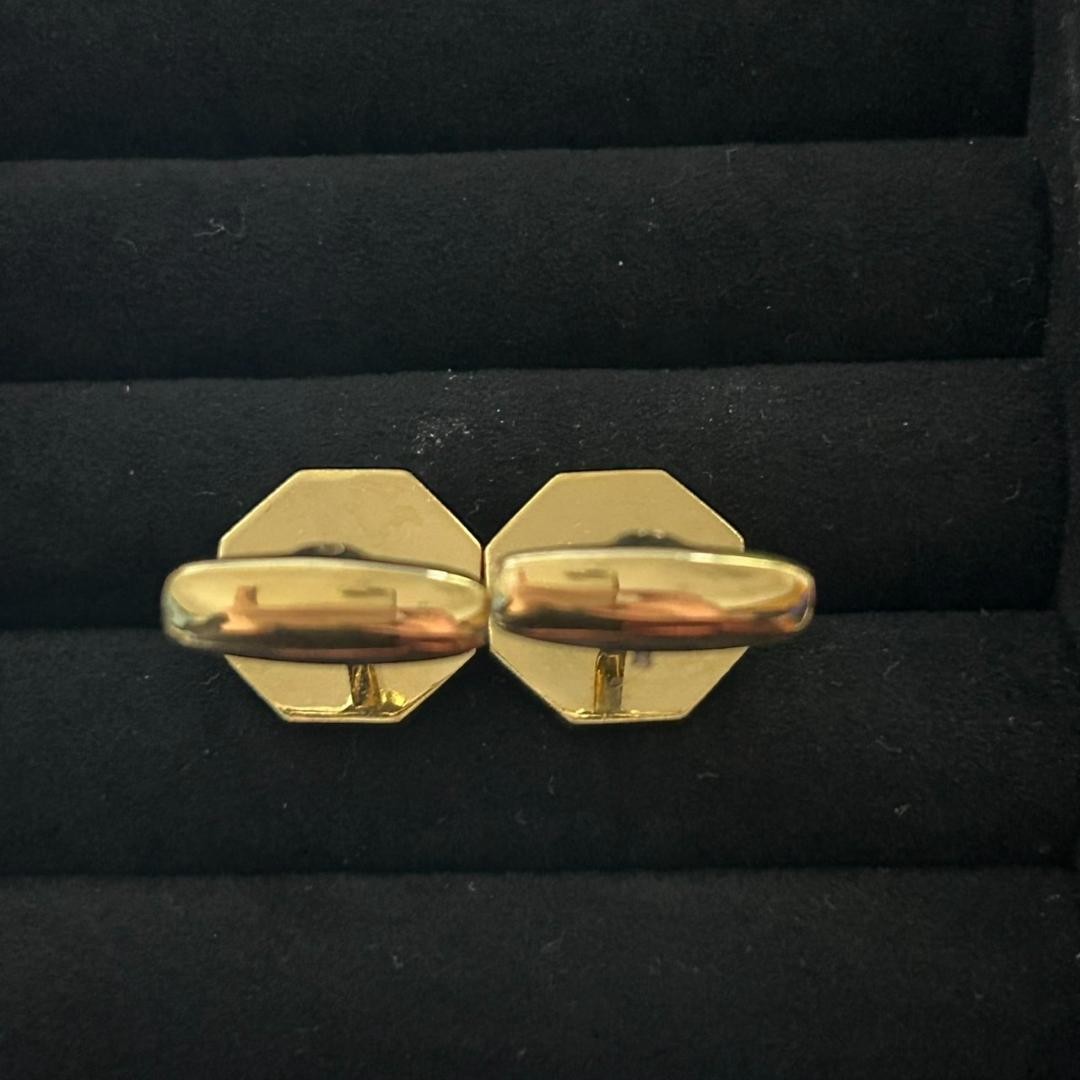 Camicia da lavoro Yves Saint Laurent ottagonale gemelli bottoni lusso moda articolo K