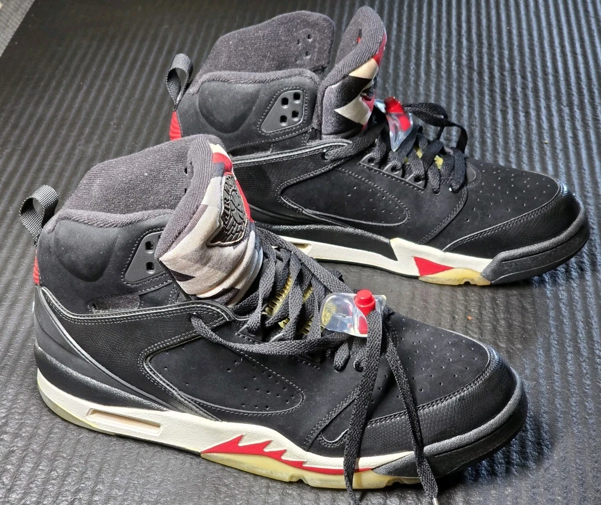 Jordan Sixty Plus Black White Varsity Red for Sale | Authenticity