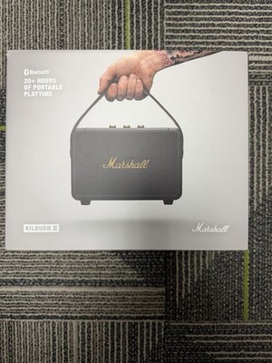 Marshall Kilburn II 2 Wireless Portable Bluetooth Speaker 20+HR, Black and Brass